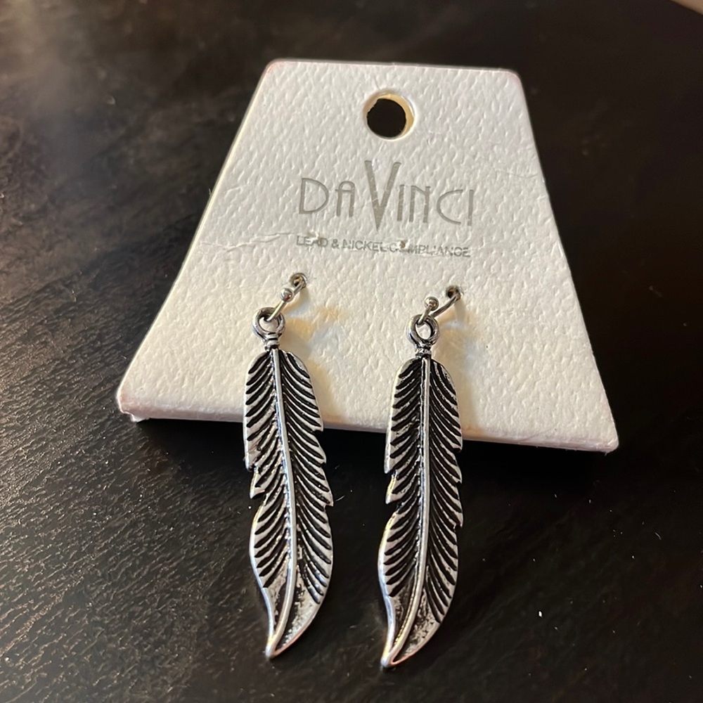 Feather earrings